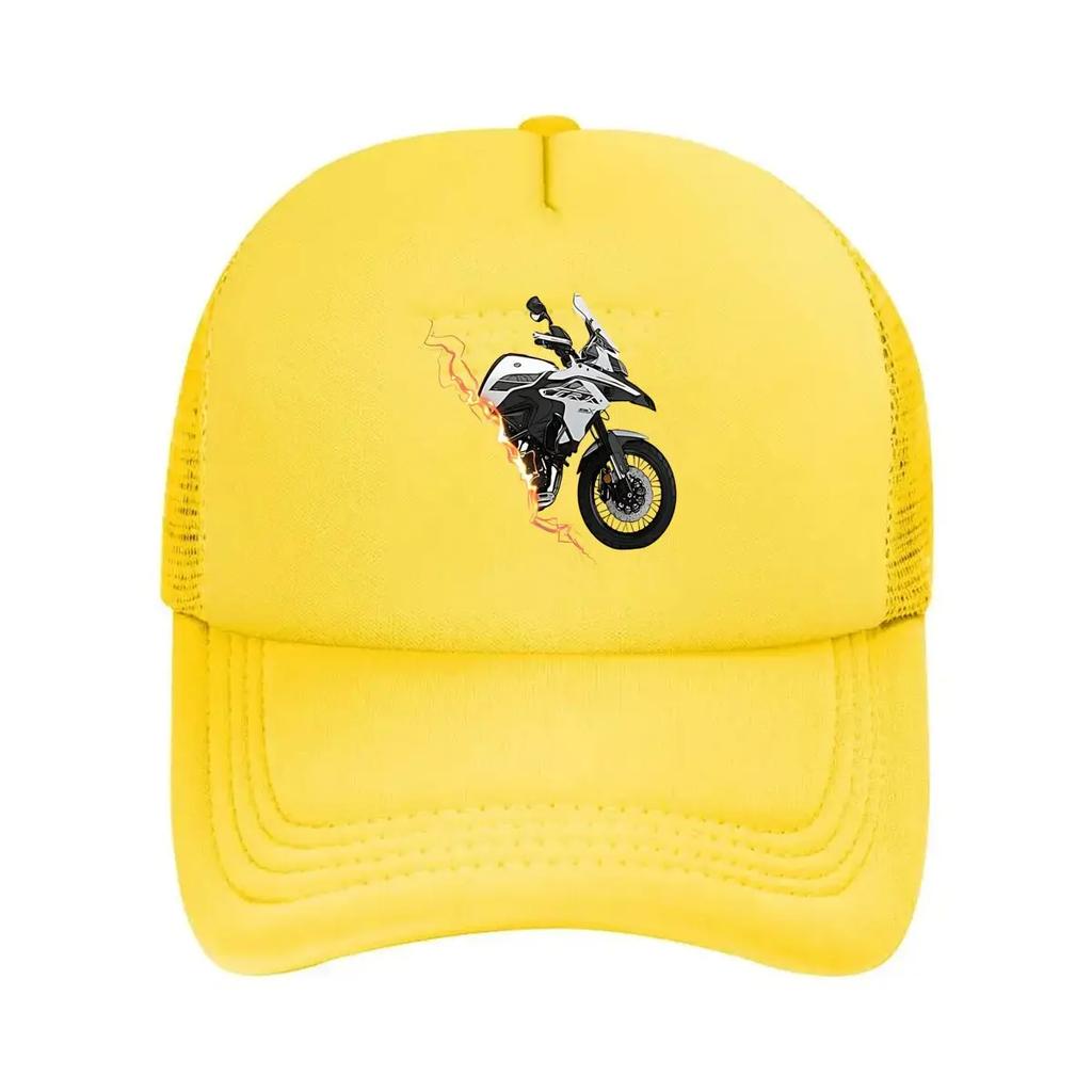 Motorcycle Art Auto  Inspired Bike Enthusiast Design Mesh Baseball Cap