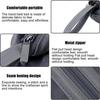 Hair Dryer Travel Case Dark Gray Protective PU Bag for Hair Styling Tools with Zipper Closure