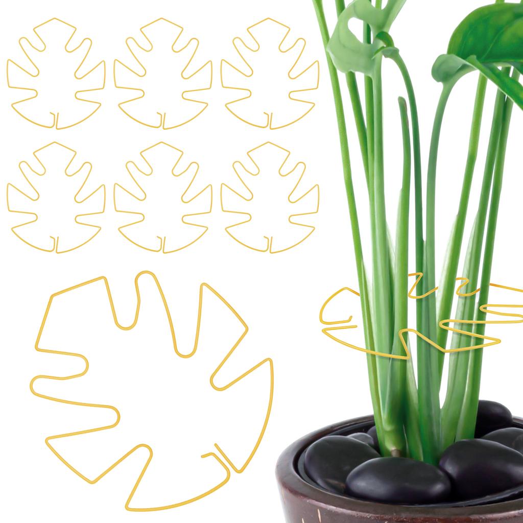 6Pcs Monstera Plant Support Monstera Stabilizer Grapple Holder Monstera Shaped Supports Stem Support Ring for Thriving Growth