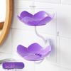 Soap Box Soap Box Wall Hanging Drain Lotus Double Layer Perforation-free Household Storage Shelf Magic Bathroom
