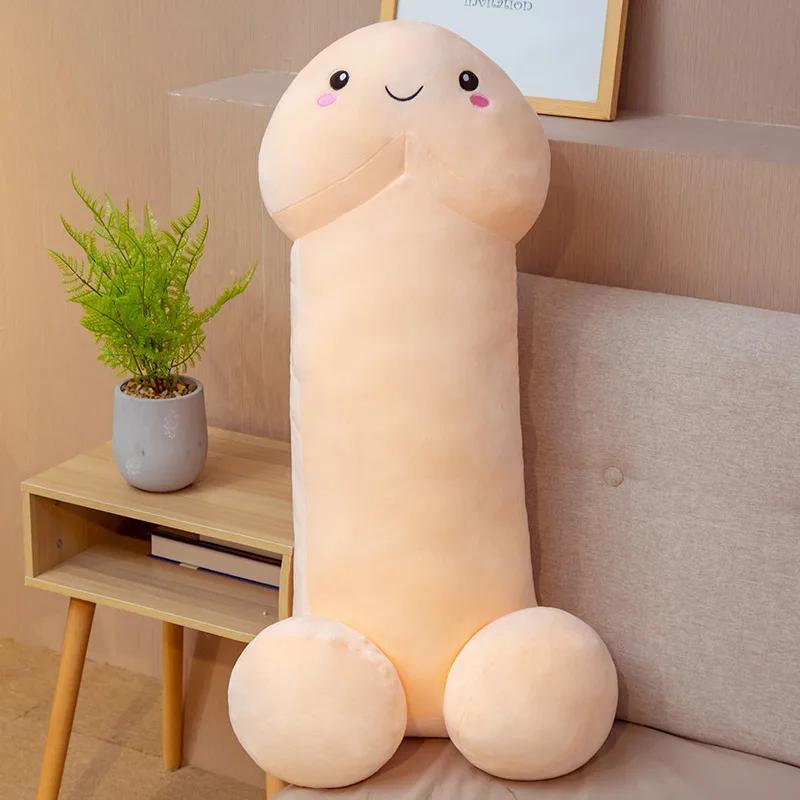 Long Lifelike Penis soft Plush Toy Stuffed Dick Trick Doll Real-life Penis expressions Plush Pillow Sexy Toy Gift Lover