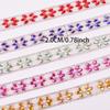 Apparel Accessory Colorful Rhinestone Chain AB Color Horse Eye Hot Fix Tape DIY Hot Melt Resin Rhinestone Dance Wear