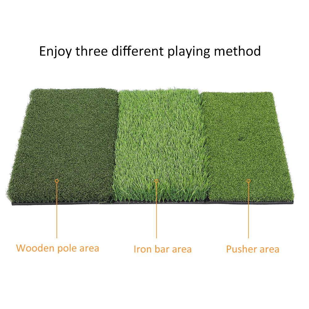 NBR Bottom PE Grass Portable Golf Hitting Practice Pad Multifunction Putting Mat Training Supplies