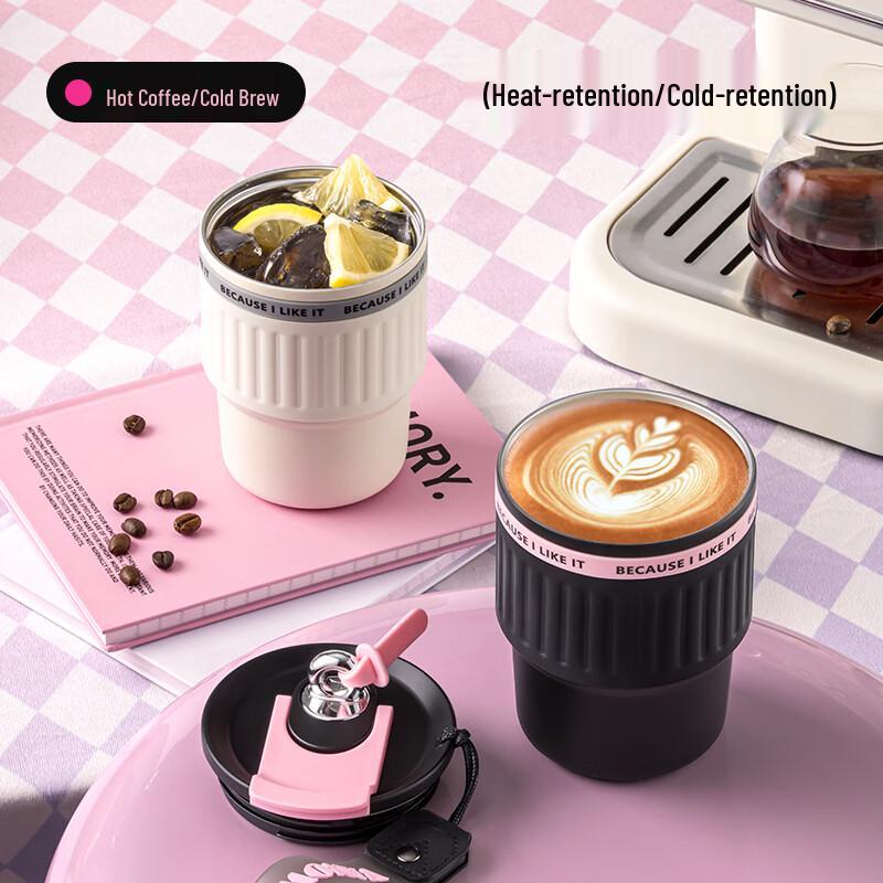 Vanow 316 Stainless Steel Insulated Coffee Tumbler with Straw