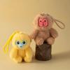 White Faced Saki Monkey Plush Pendant Plush Doll Monkey Car Pendant Car Trinket