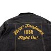 European and American Style Men's Heavy Denim Jacket with Embroidery, Suitable for Spring and Autumn, American Retro Jacket for Fall and Winter