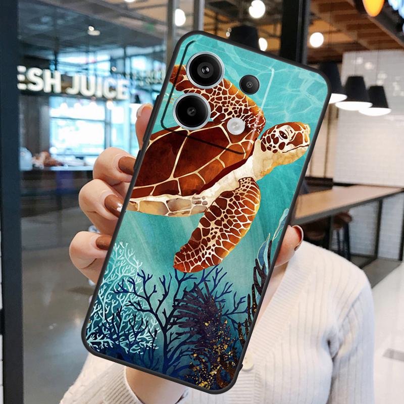 Sea Turtle Case For Xiaomi Redmi Note 15 Pro Plus 10 11 12 13 14 Pro Redmi 15 15C 10C 12C 13C 14C Cover