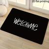 2D Flat-1PC Welcome Door Mat for Home , Welcome Mats for Home Decoration.