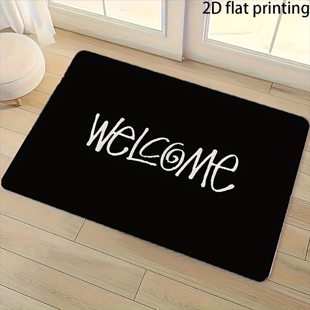 2D Flat-1PC Welcome Door Mat for Home , Welcome Mats for Home Decoration.