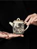 180ML Ru Kiln Landscape Teapot Pot Teapot Vintage Tea Brewing Kettle With Ball Hole Tea Items Pot For Tea Tea Maker
