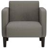 VidaXL Canapé-chaise Accoudoirs Gris Clair 54 Cm Tissu Velours Côtelé, Simple Sofa, Comfort Sofa, TV Armchair, Sofa, 4100515