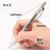 Pentel Ballpoint Pen Gel Ink Gel Infree 0.7mm Clear Shaft BL77TL-A Black 10pcs
