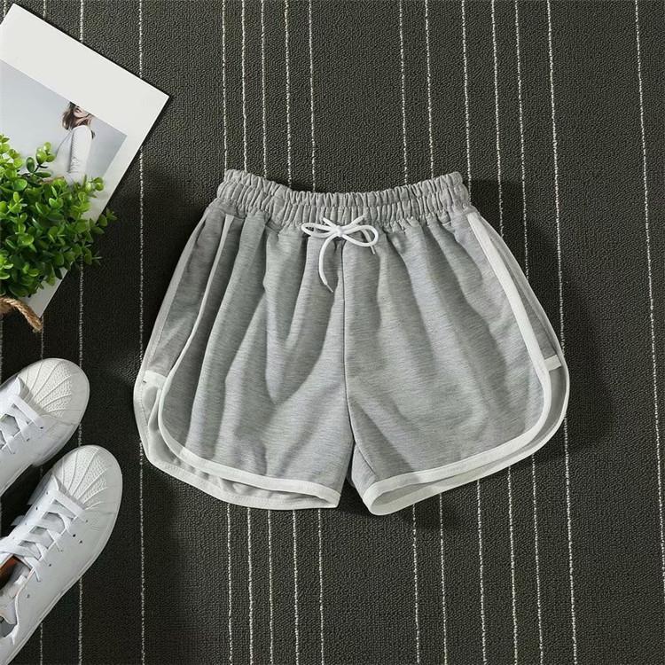 Women Striped Casual Shorts Korean Harajuku Loose Sports Summer Fashion Simple Yoga Thin Mini Shorts