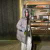 Winter New Mid-length Down-padded Jacket for Women Korean Style Loose College Style Cotton Jacket