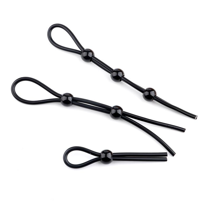 Penis Ring Rope Adjustable Sex Toys for Adults Men Silicone Ejaculation Delay Male Cockring