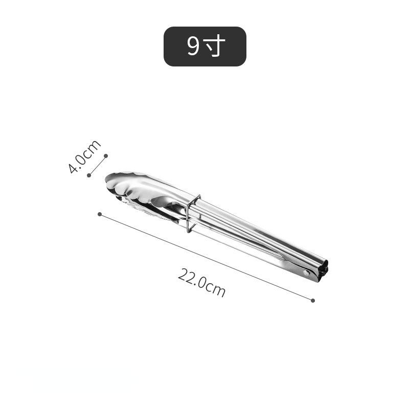 Kitchen Food Stainless Steel Tong Tool Heat Bread Salad BBQ Cooking Serving Utensil Bead Clip Clamp Meat Barbecue Tools Buffet