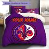 Custom Name,ACF Fiorentina Pattern Bedding Home Decoration Birthday Gift ( 1 Duvet Cover + 2 Pillowcase, Without Core),fan Merchandise.