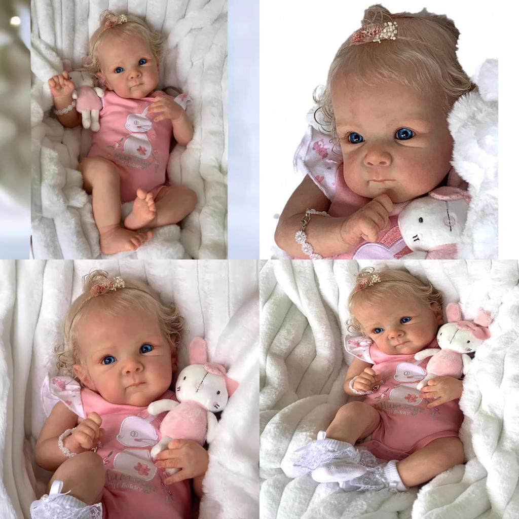 Silicone Baby Reborn Doll Realistic Vinyl Collectible Toy For Gift And Display