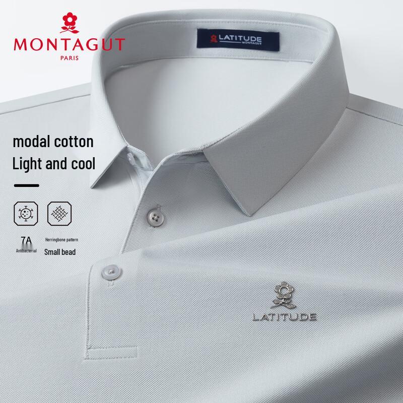 MONTAGUT Men s Modal Cotton Blend Polo Shirt 56