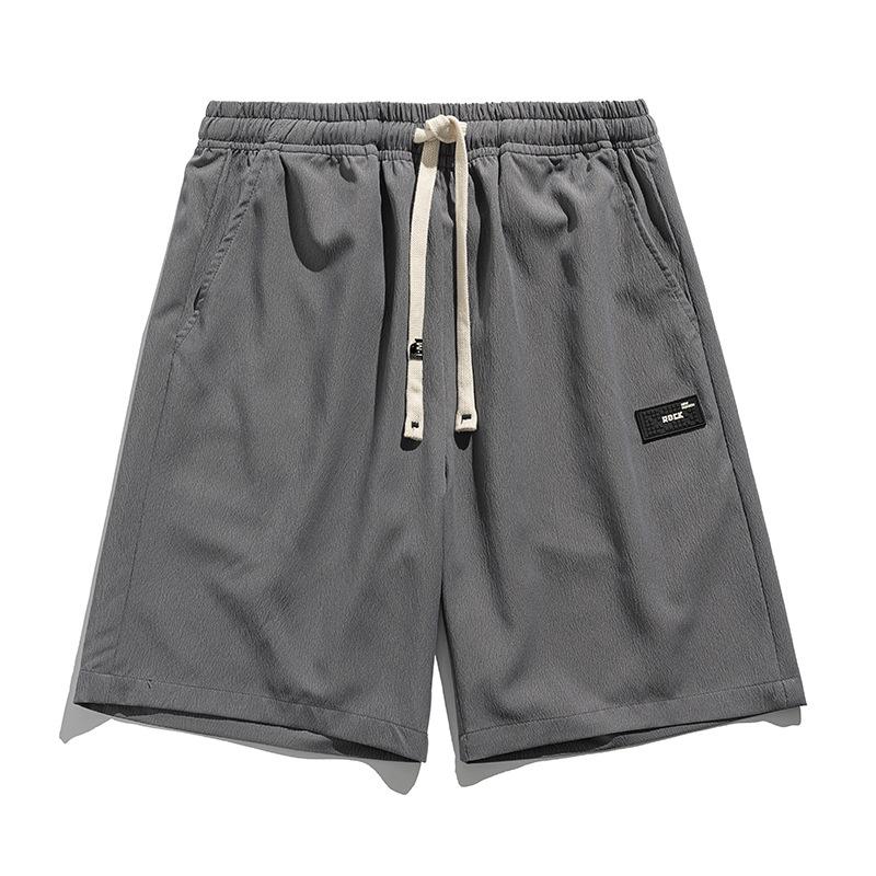 Oversized Men's Summer Oversized Beach Pants Men's Summer Ice Silk Shorts Loose Casual Quick Drying Large Shorts