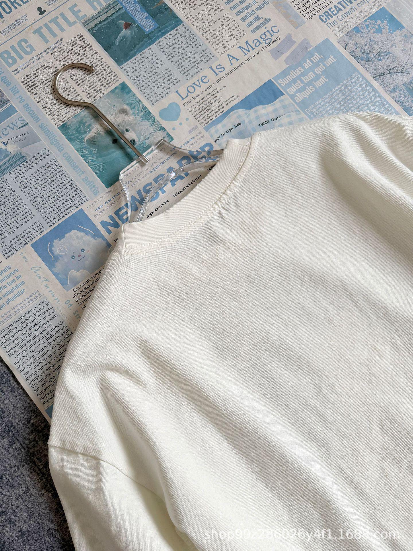 Nanyou 26 Spring Casual White Logo Print Loose Fit Short Sleeve T-Shirt for Men Women Large 3200₽