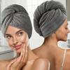 Women's Quick-drying Microfiber Hair Drying Towel and Cap Set, Absorbent Shower Hair Drying Towel