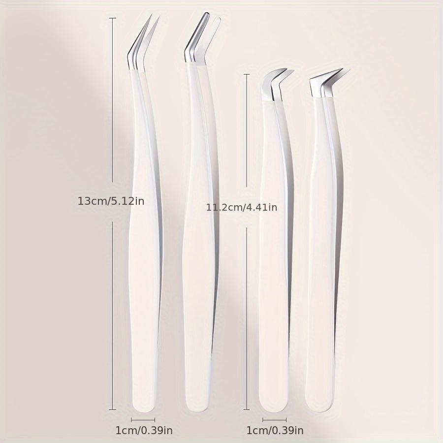 High Precision False Eyelash Tweezers Wedding And Vaccination Beginners Stainless Steel Eyelash Tweezers Grafting False Eyelash