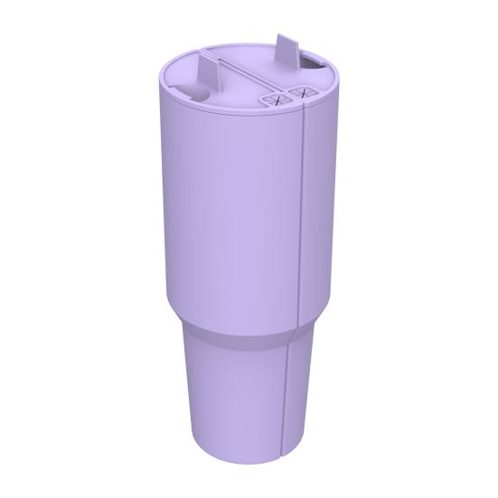 Silicone 2-in-1 Cup Liner for 40 Oz Cup Creative Drink Separator Stylish Emerald Design Food-Grade Reusable Liner for Party