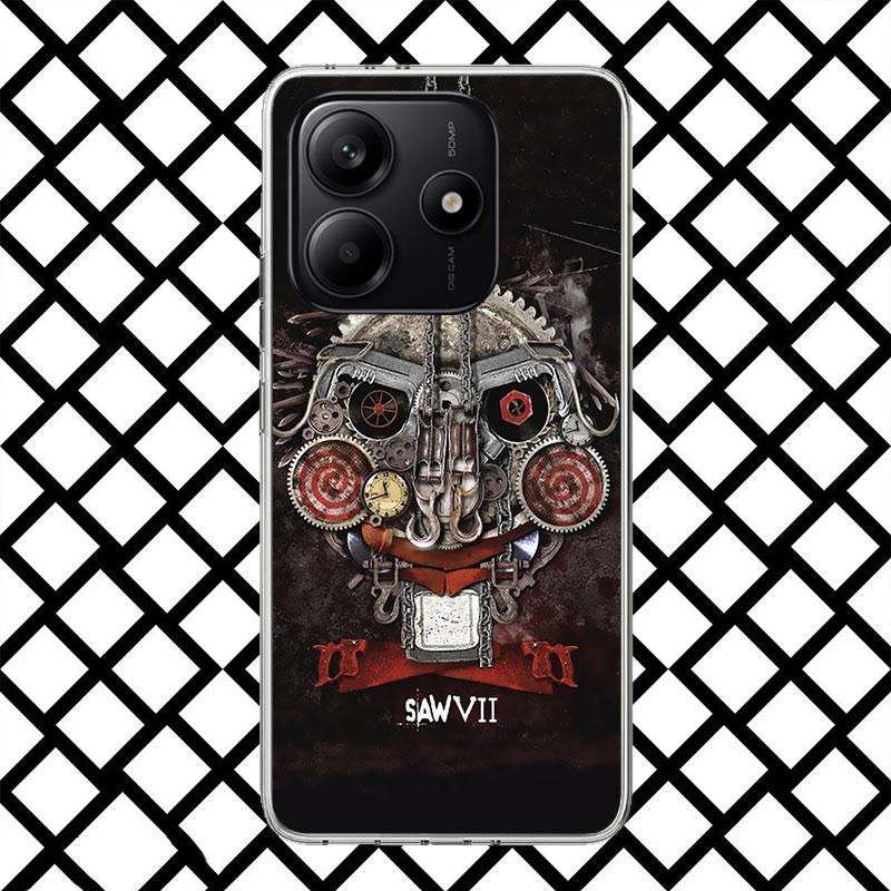 The Jigsaw Killer Horror Phone Case for Xiaomi Redmi Note 15 14 14S 13 12 12S 11 Pro Plus 11E 11T 11S 10S 5G Soft Cover Fundas R