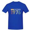 Vintage 1976 50th Birthday Gift Sweatabsorbing Tshirt Street Sports Fashion Sense Tee