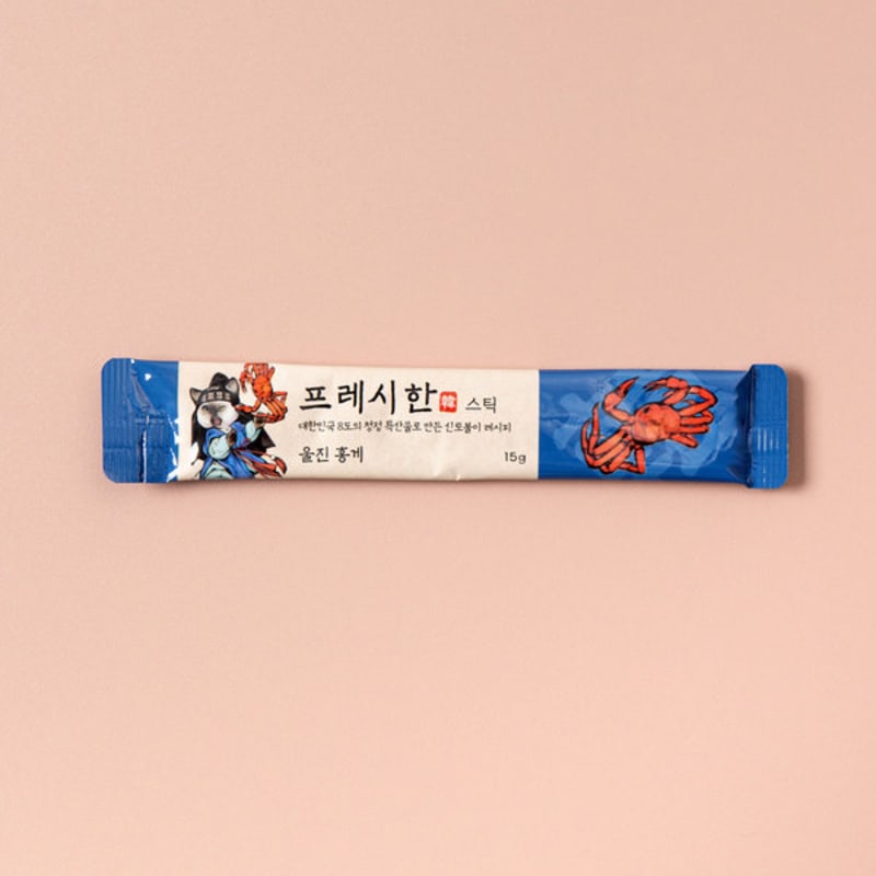 [Pet] Whistle Fresh Sticks 4-Pack Uljin Red Crab