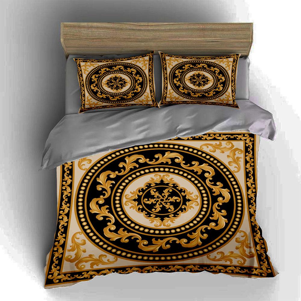 Ornate Circular Design. Bedding Duvet Cover Sets Duvet Covers Pillowcases Gifts (1 * Duvet Cover 2 * Pillowcases, Without Duvet Insert)