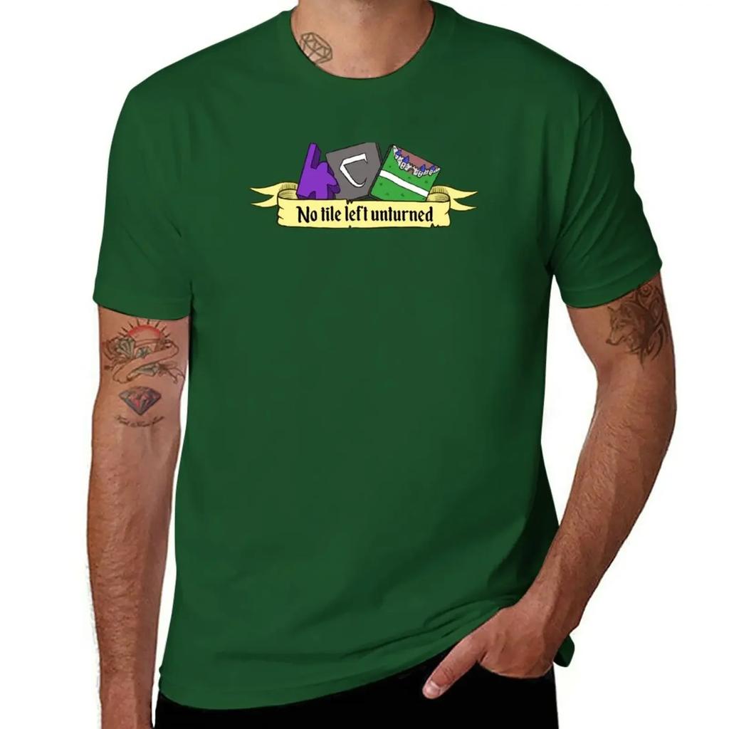 Carcassonne - No tile left unturned T-Shirt blacks korean fashion graphics mens graphic t-shirts