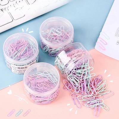 100PCS Colorful Paper Clips Office Supplies Paper Clip Large File Bookmark Paper Clip U-shaped Buckle Office Supplies