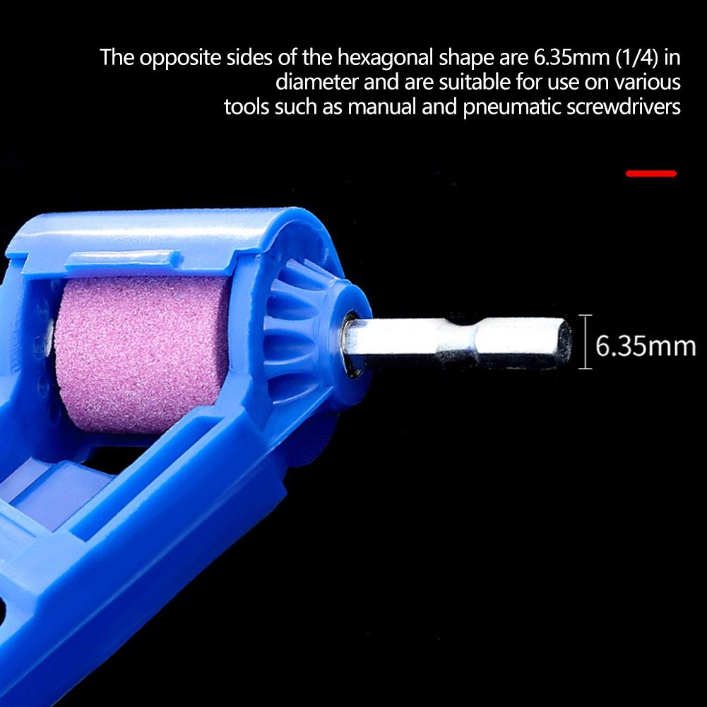 Multi-Size Fit Drill Bit Sharpening Kit Portable Twist Drill Sharpener Attachment for Power Drill Handheld Grinder for Sharpening Blunt Drill Bits