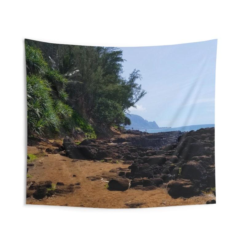 Lava Beach Trail tapestry 75x100