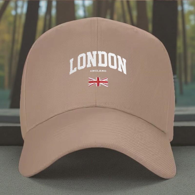 London England Baseball Cap Unisex Adjustable Polyester Outdoor Curved Brim Hat