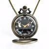 Harry Potter Deathly Hallows Copper Owl Pocket Watch Pendant