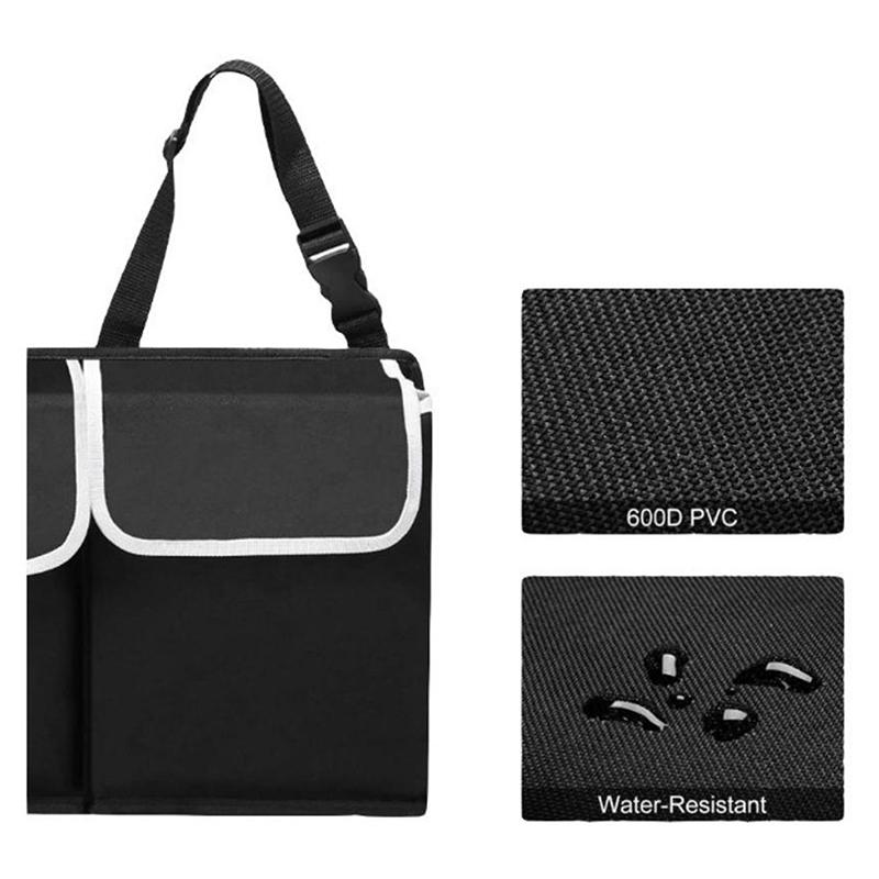 1pc High Capacity Car Trunk Organizer Oxford Backseat Storage Bag Multi-use Automobile Interior Seat Back Organizers