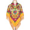 130*130Cm  Russian Scarf Flowers For Women Ethnic Style Large Square Scarf Warm Shawls Bandana Beach Travel Blanket