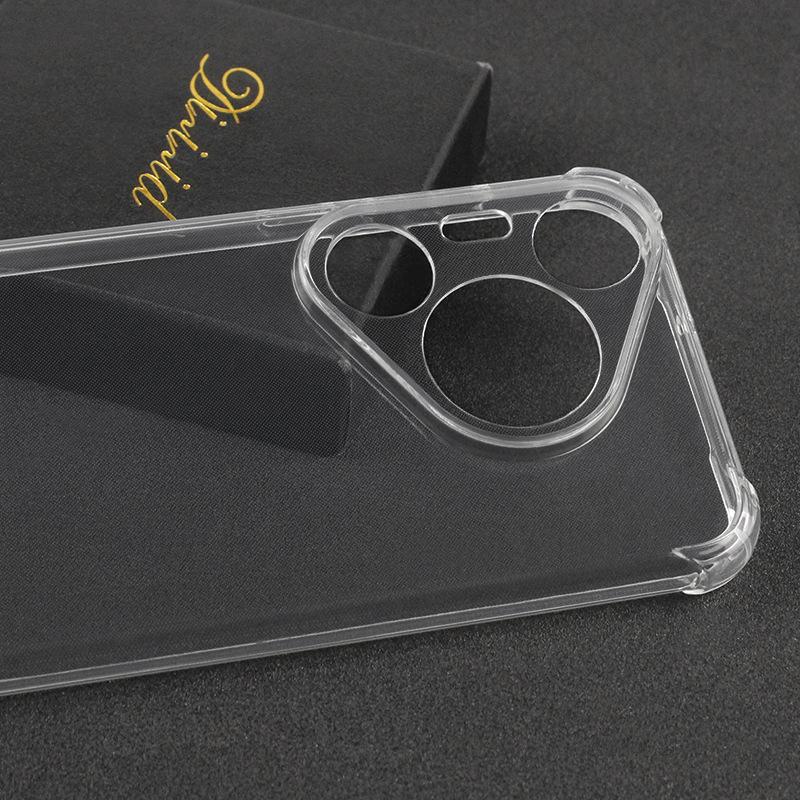 Applicable To Pura 90Ultra Four-corner Anti-drop Mobile Phone Case Huawei MATE 80 PRO 5G Transparent Thickened Protection
