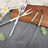 BBQ Stainless Steel 4-Piece Tool Set