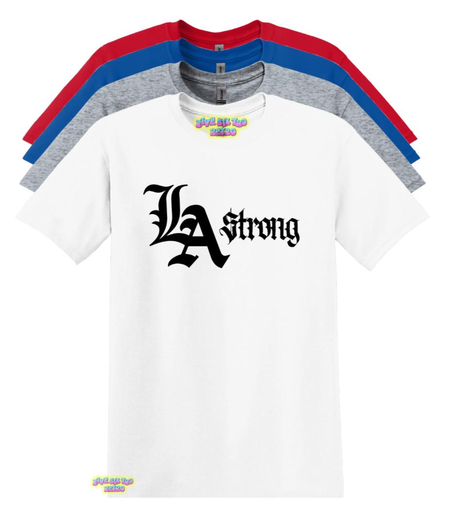 LA Strong - Лос-Анджелес Калифорния Сильная Поддержка Унисекс Футболка S- 3XL S