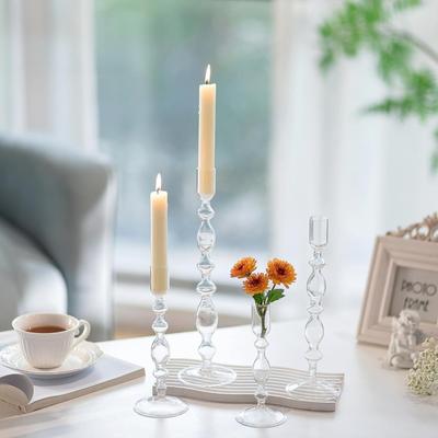 4PCS High Candle Holder Set for Conical Candles Modern Decorative Candlesticks Weddings Home Table Dinner Festival Events Decor