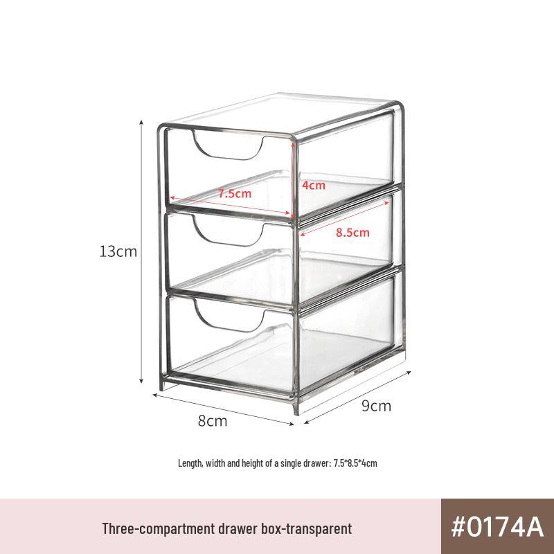 Armoire Miroir de Salle de Bain en Acrylique & Support de Rangement pour Cosmétiques