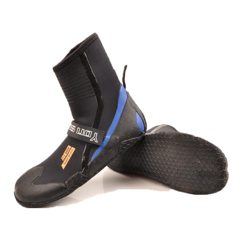 

YonSub 5 мм Разделяющие пальцы Профессиональные ботинки для снорклинга Детский/Взрослый размер 35-47 Ботинки для дайвинга Высокие Водонепроницаемые Теплые Обувь для парусного спорта Тренировочная обувь 12(46-47) чёрный