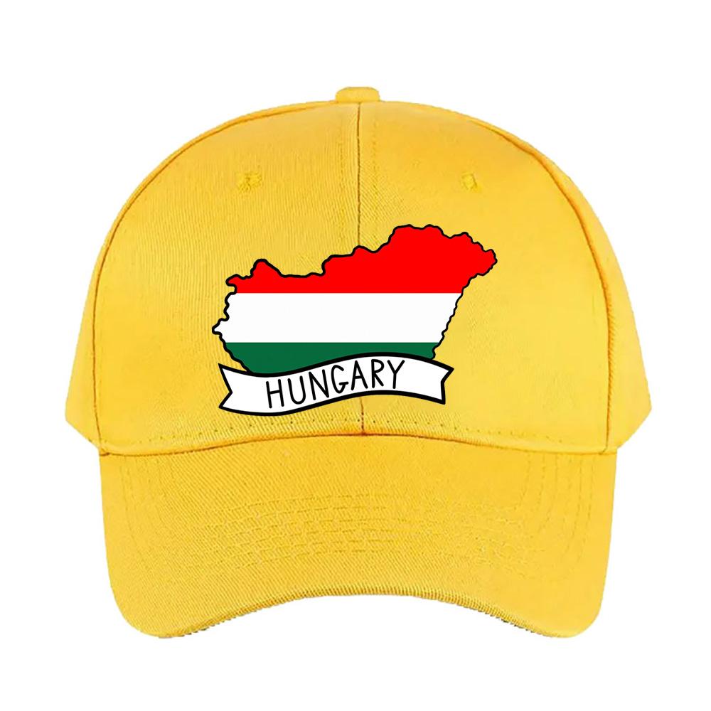 Hungary Flag Map Baseball Cap Woman Men Summer Casual Sun Hat Adult Adjustable with Curved Brim Hiking Fishing Hat