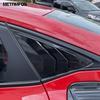 Rear Window Side Vent Louver Shutter Cover Trim For Honda Civic 11th Integra Sedan   2024 2025 Carbon Fiber Accessories