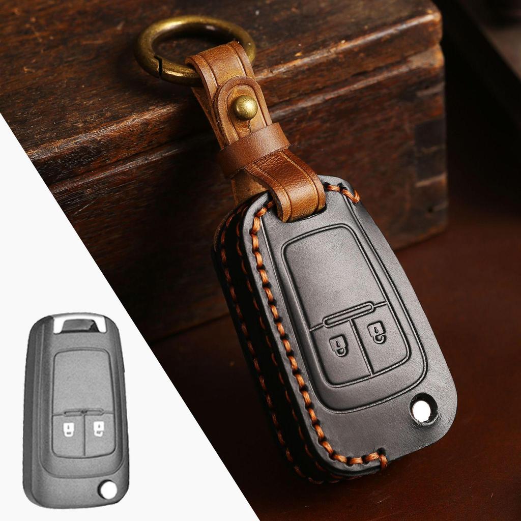 Handmade Leather Buick & Chevrolet Folding Car Key Cover