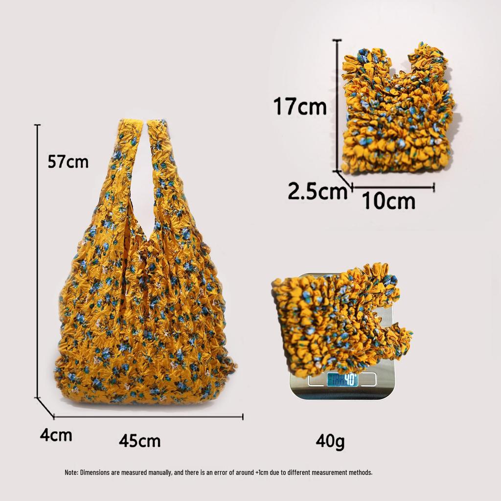 Bolso de Mano Plegable Erizo Flor Transfronterizo: Bolsa Mágica Telescópica Plegable de Piña Miura
